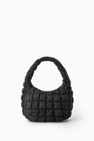 Black Women's COS Quilted Mini Bag | 294610QIC