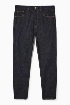 Indigo Blue Men's COS Pillar Tapered Jeans | 237519ZDQ