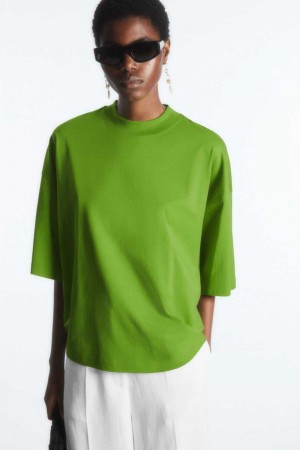 Light Green Women's COS The Full Volume T-Shirt | 941802QTE