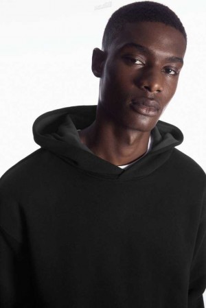 Men's COS Double-Layered Jersey Hoodie Sweatshirts & Hoodies | 427013DNA