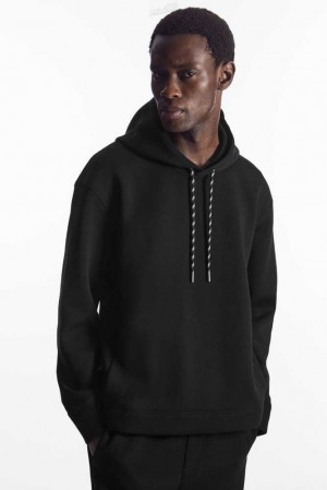 Men's COS Relaxed-Fit Scuba Hoodie Sweatshirts & Hoodies | 017382AVR