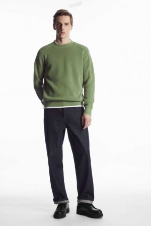 Men's COS Ribbed-Knit Sweater Sweaters & Cardigans | 518704KLV