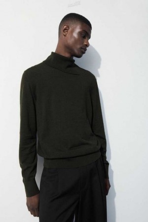 Men's COS The Merino Wool Roll-Neck Jumper Sweaters & Cardigans | 105489OCG