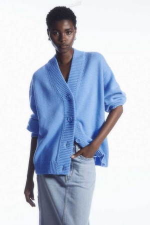 Women's COS Cocooning Wool V-Neck Cardigan Sweaters & Cardigans | 624509XYQ