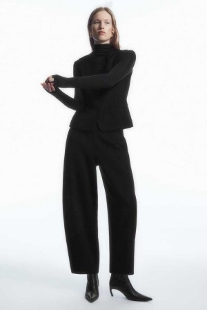 Women's COS Double-Faced Wool Balloon-Leg Pants Pants | 267905SMZ