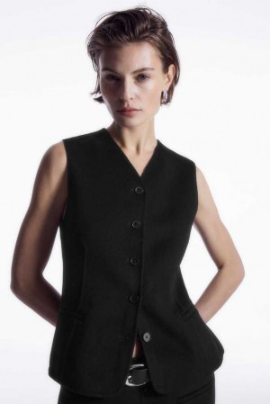 Women's COS Double-Faced Wool Waist Coats | 472058NWS