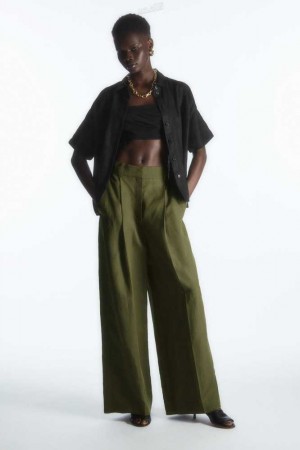 Women's COS High-Waisted Wide-Leg Pants Pants | 406731POL