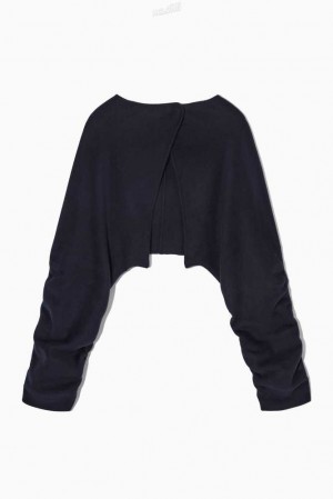 Women's COS Open-Back Wool Bolero Jackets | 128495YAP