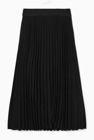 Women's COS Pleated Maxi Skirt Skirts | 031547AZO