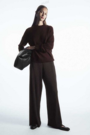 Women's COS Pleated Wide-Leg Pants Pants | 285649YLV