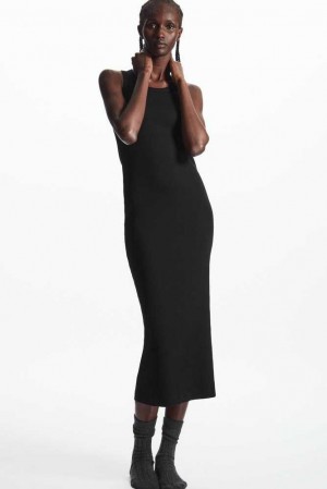 Women's COS Ribbed Tube Dress Dress | 184053REM