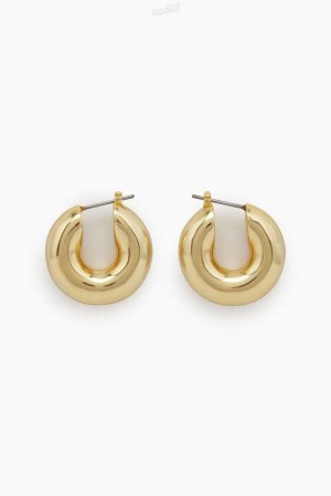 Women's COS Small Chunky Hoop Earrings | 591867OJP