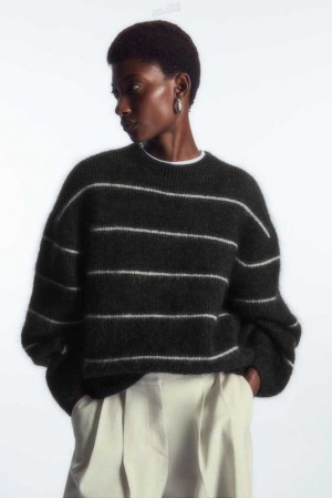 Women's COS Textured Mohair-Blend Jumper Knitwear & Cardigans | 592761NIT