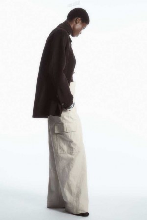 Women's COS Wide-Leg Cargo Pants Pants | 524697IFU