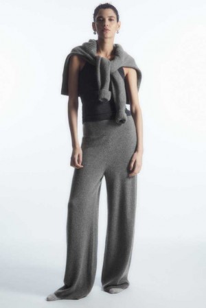 Women's COS Wide-Leg Pure Cashmere Pants Pants | 258361KGH