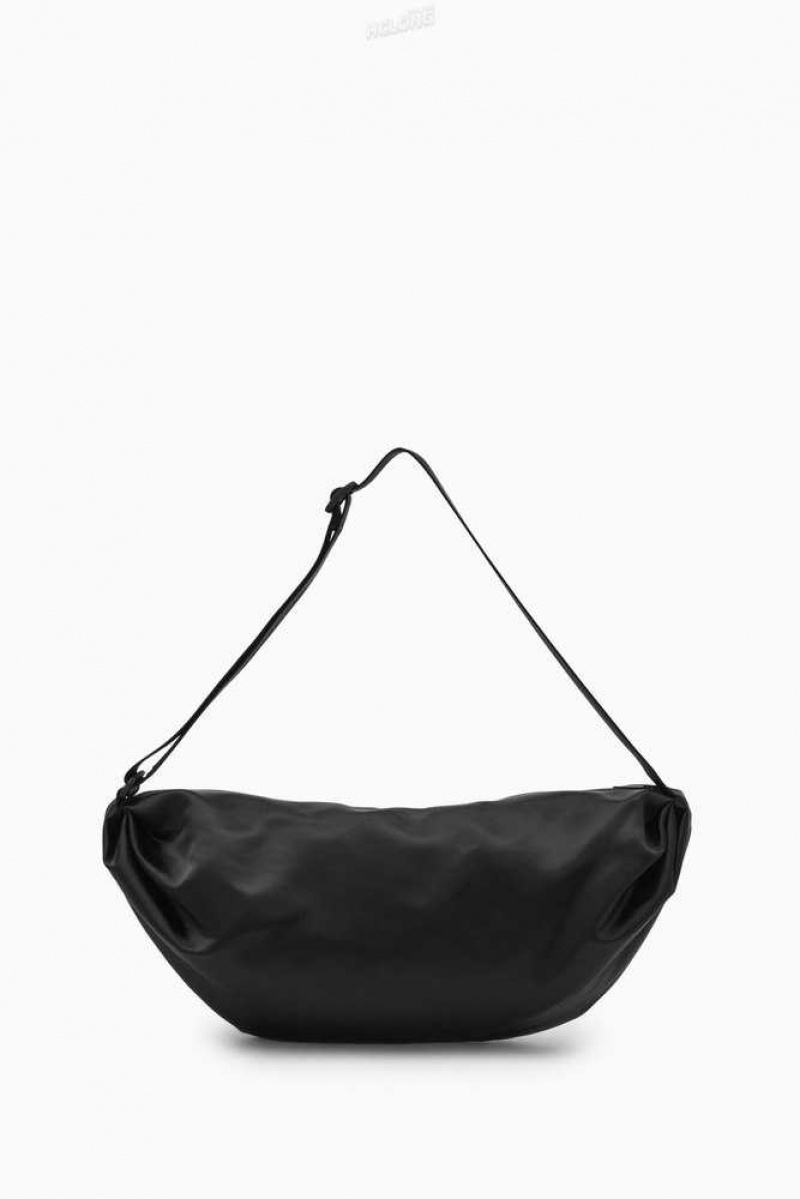 Black Women's COS Padded Crossbody - Nylon Bags | 167324IMT