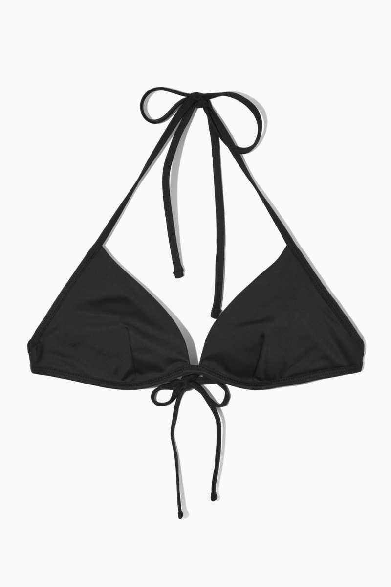 Black Women's COS Underwired Triangle Bikini Swimwear | 075142VWL