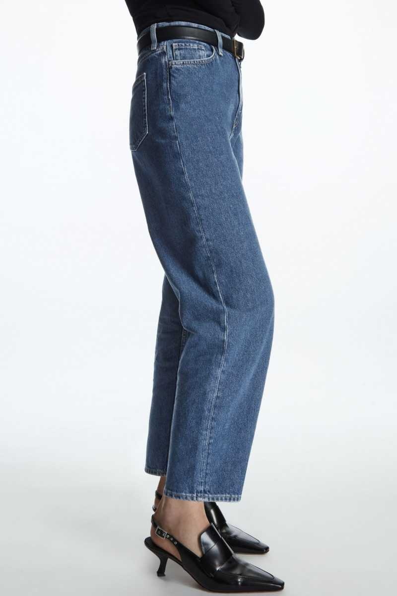 Blue Women's COS Arch Tapered Jeans | 457123IWN