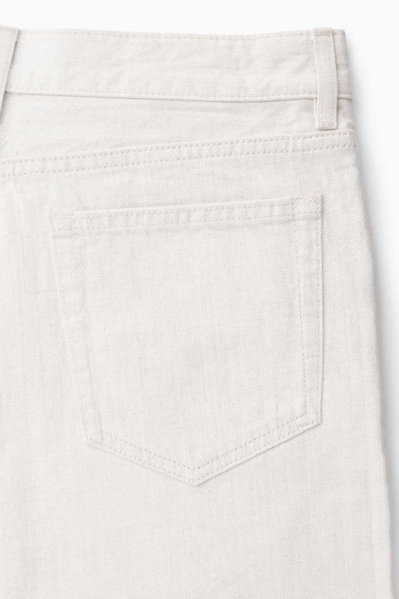 Cream Men's COS Skim Straight Jeans | 954082JNP