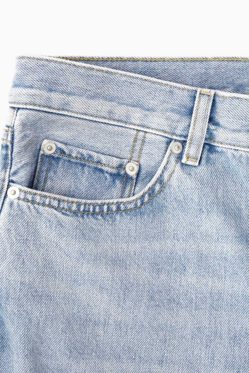 Light Blue Men's COS Regular-Fit Tapered-Leg Jeans | 053648SOR