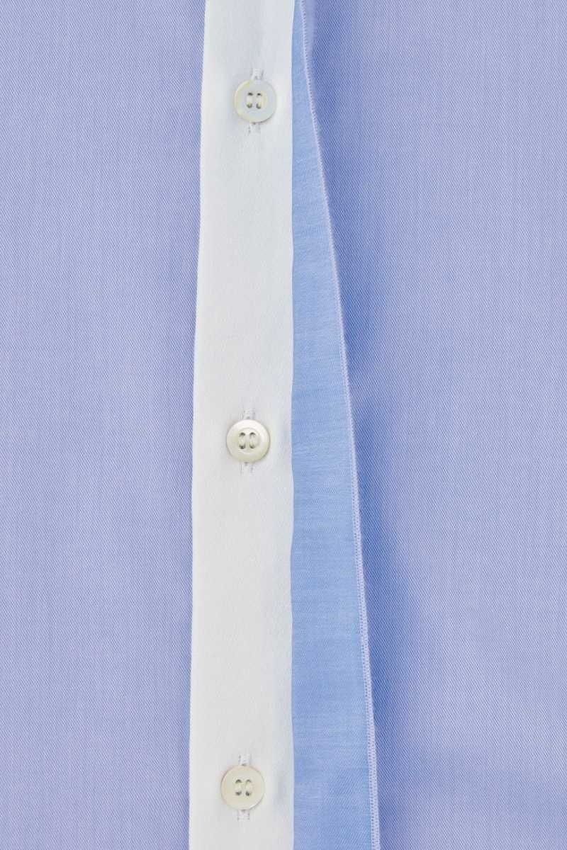 Light Blue Men's COS The Minimal Tailored Shirts | 734820XRY