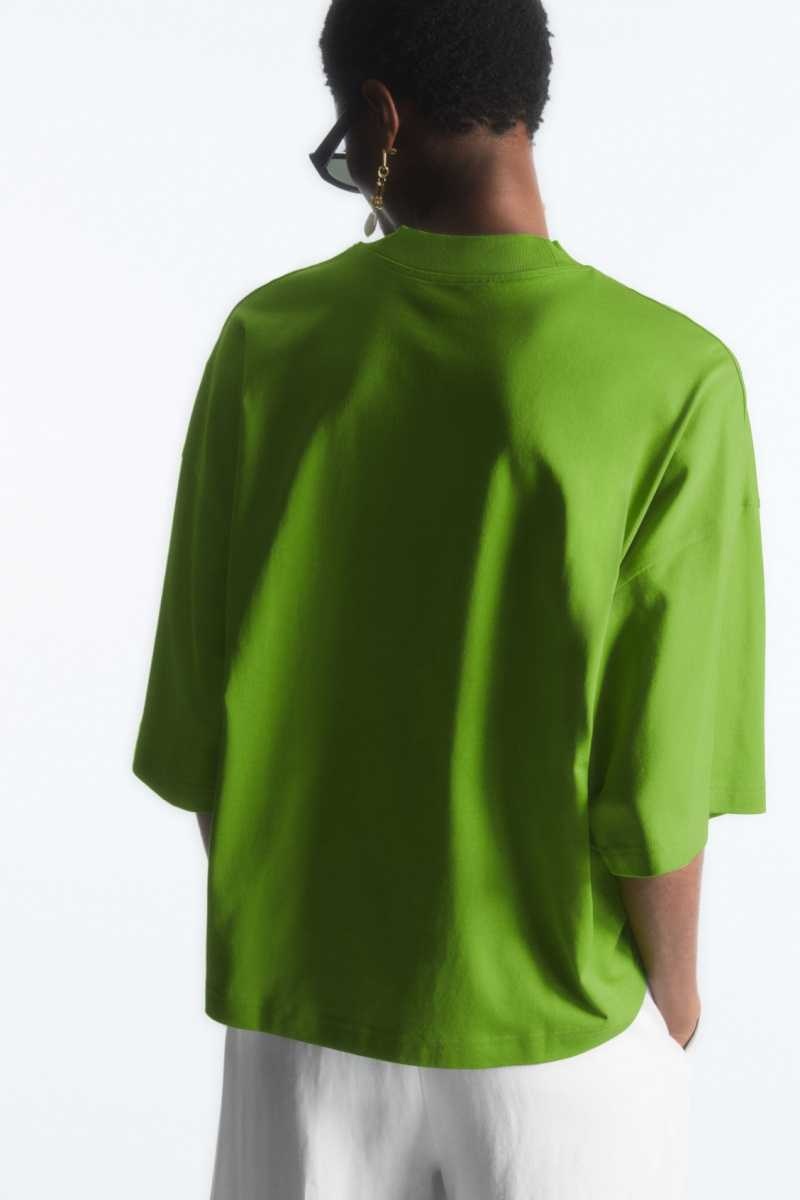 Light Green Women's COS The Full Volume T-Shirt | 941802QTE