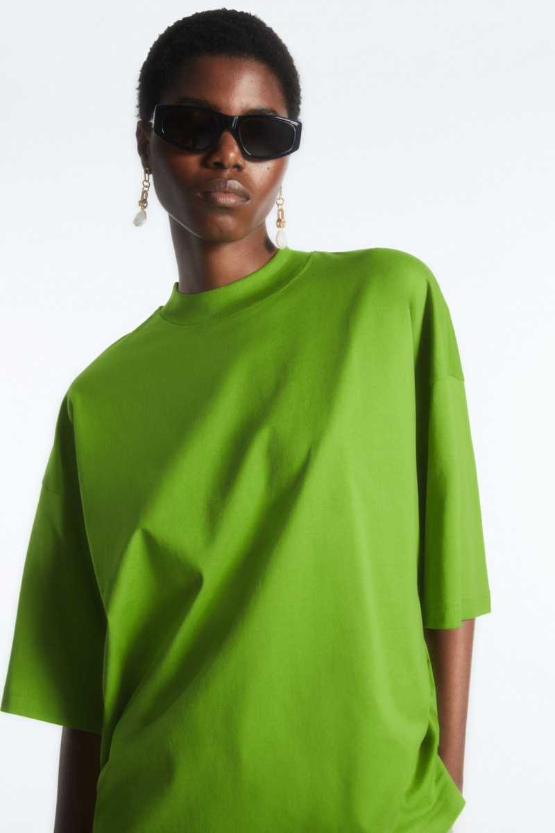 Light Green Women's COS The Full Volume T-Shirt | 941802QTE