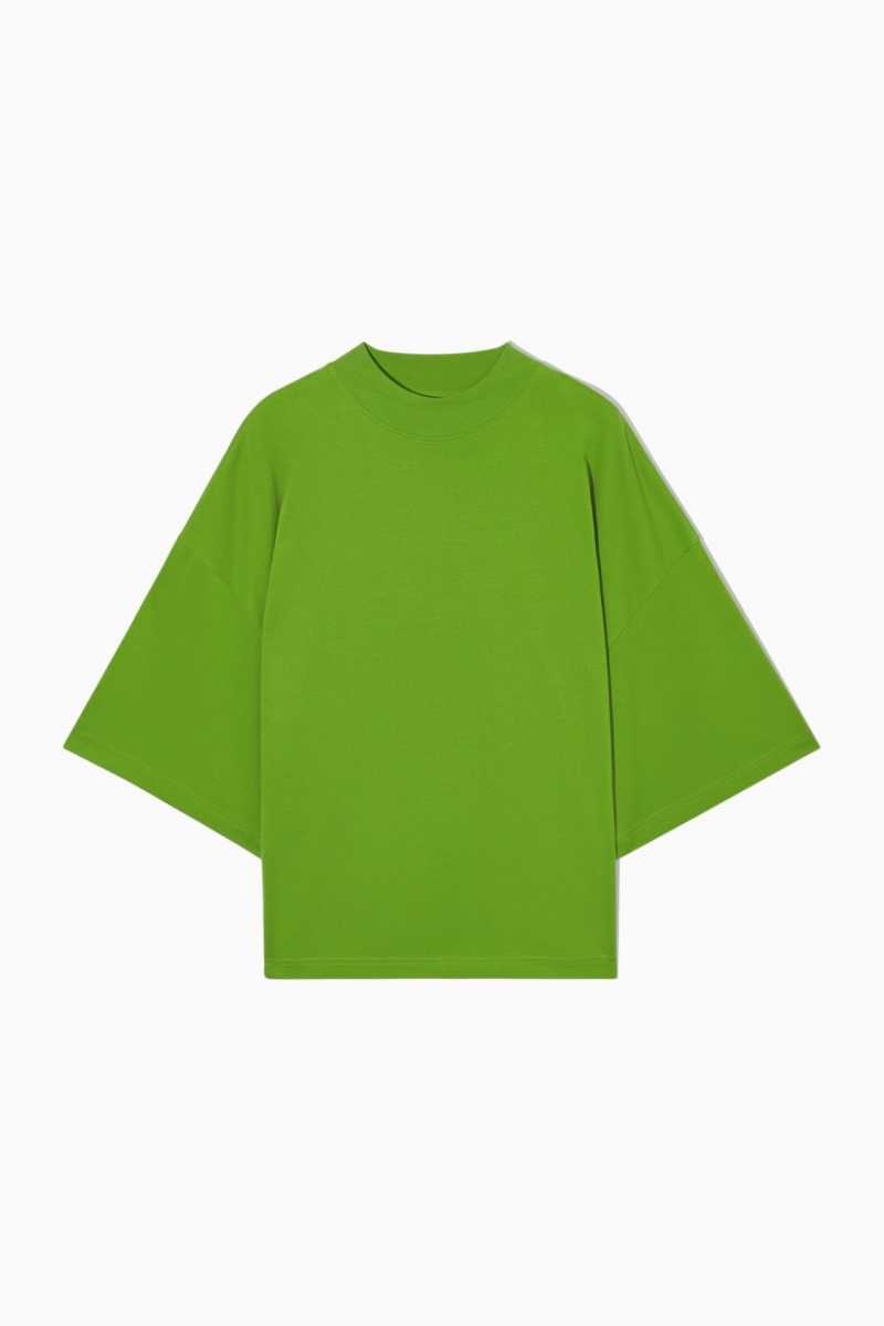 Light Green Women's COS The Full Volume T-Shirt | 941802QTE