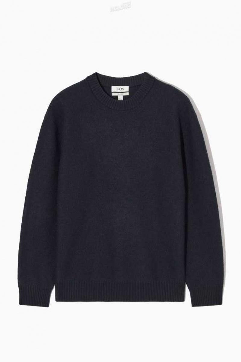 Men's COS Boiled-Wool Crew-Neck Sweater Sweaters & Cardigans | 751802OVS