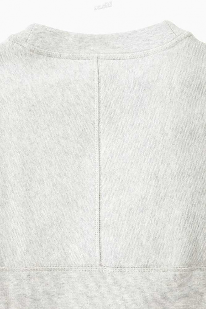 Men's COS Paneled Sweatshirt Sweatshirts & Hoodies | 970581HTF