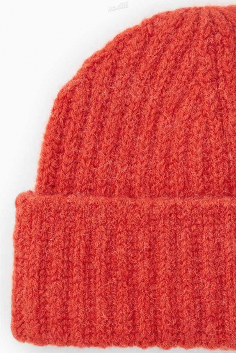 Men's COS Ribbed Alpaca-Blend Beanie | 135089UGN