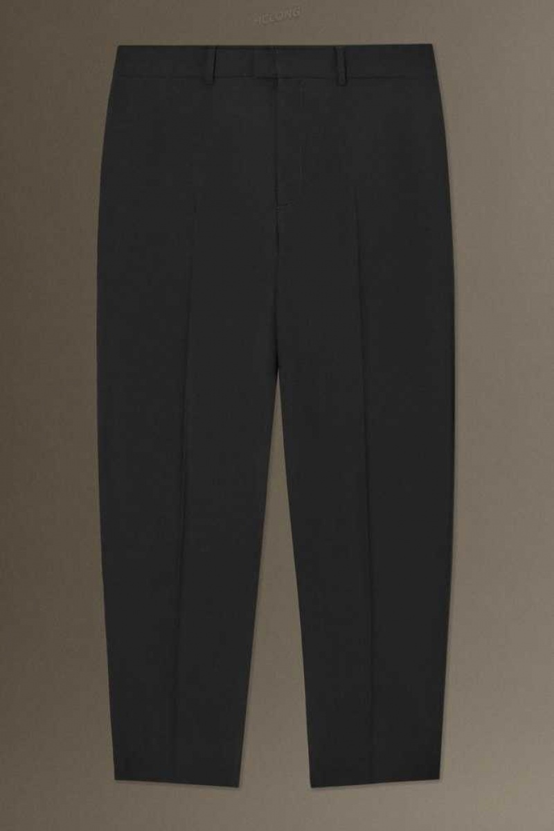 Men's COS Tailored Wool-Hopsack Pants - Straight Suit Pants | 583602QWT