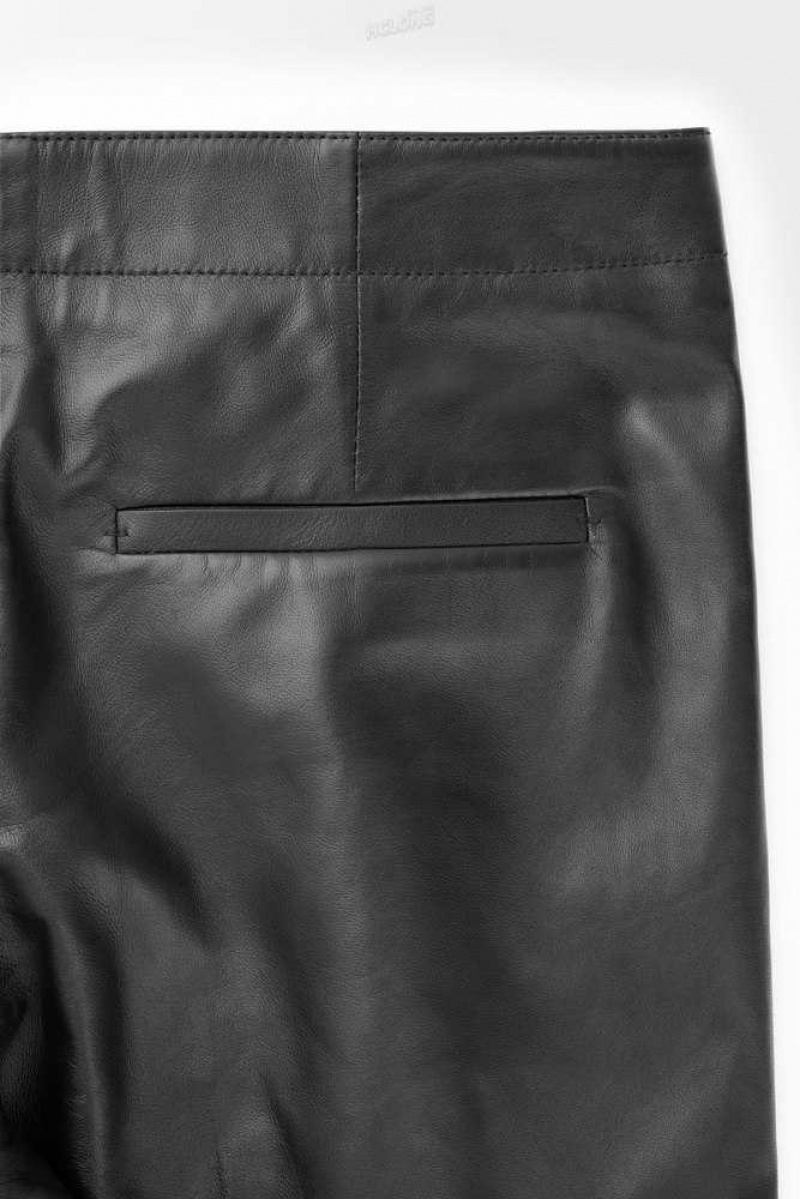 Men's COS The Tailored Leather Trousers Suit Trousers | 095127PRU