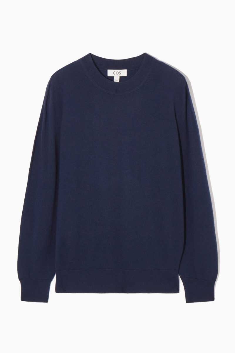 Navy Women's COS Merino Wool Jumpers | 675389HNQ