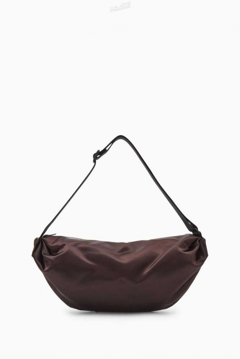 Purple Women's COS Padded Crossbody - Nylon Bags | 980451NCJ