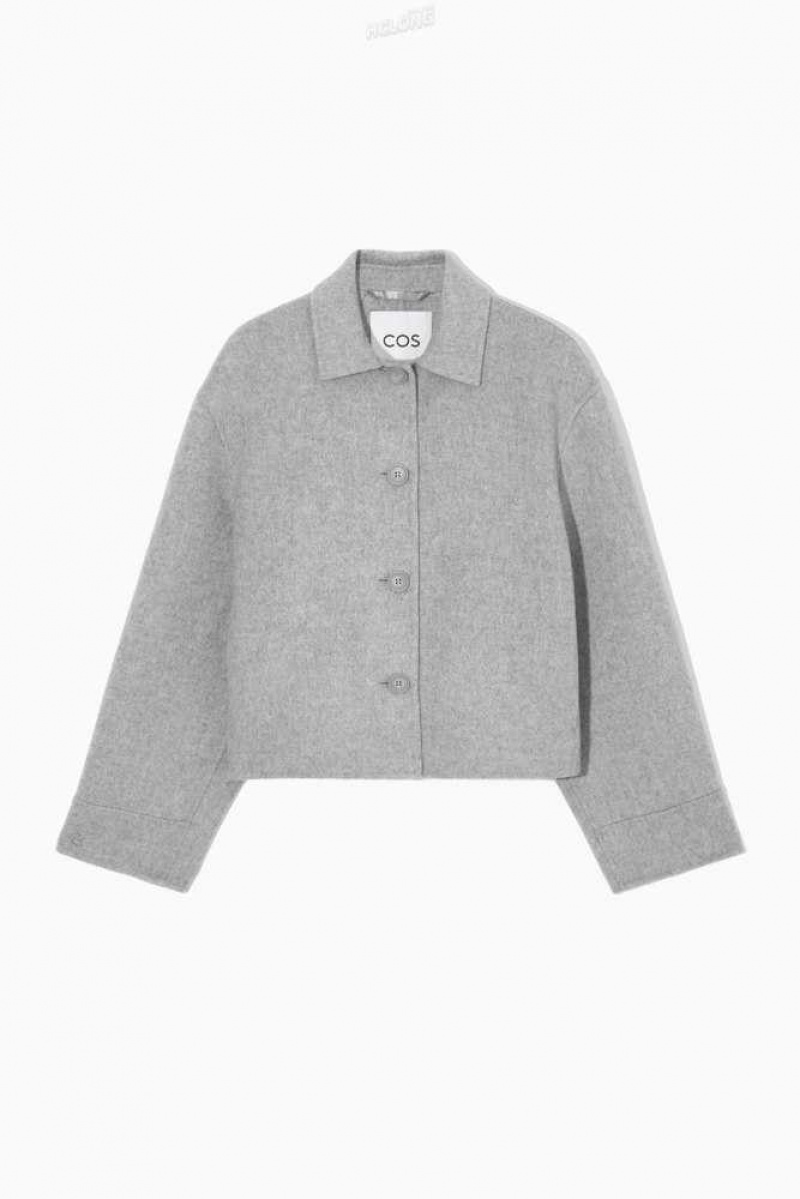 Women's COS Boxy Double-Faced Wool Jackets | 021648HYX