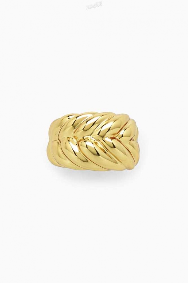 Women's COS Chunky Plait Rings | 793640BGV