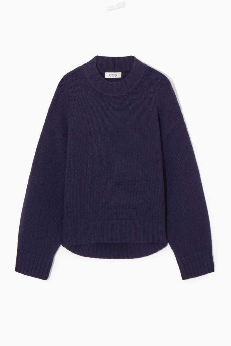 Women's COS Chunky Pure Cashmere Crew-Neck Sweater Sweaters & Cardigans | 136485GQN