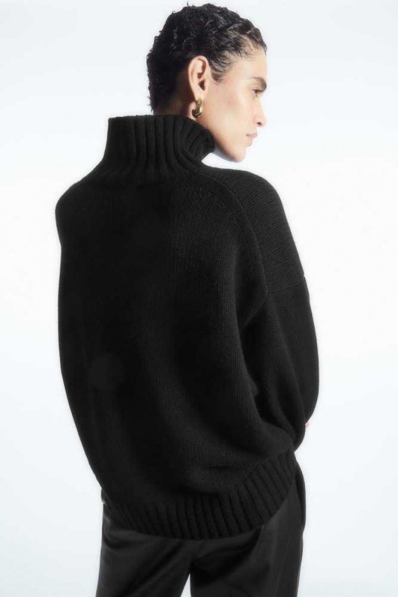 Women's COS Chunky Pure Cashmere Turtleneck Sweater Sweaters & Cardigans | 531087WIJ