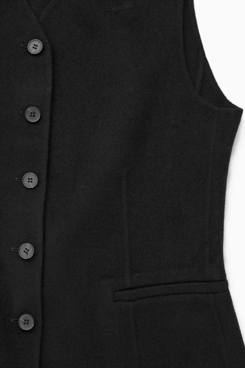 Women's COS Double-Faced Wool Waist Coats | 472058NWS