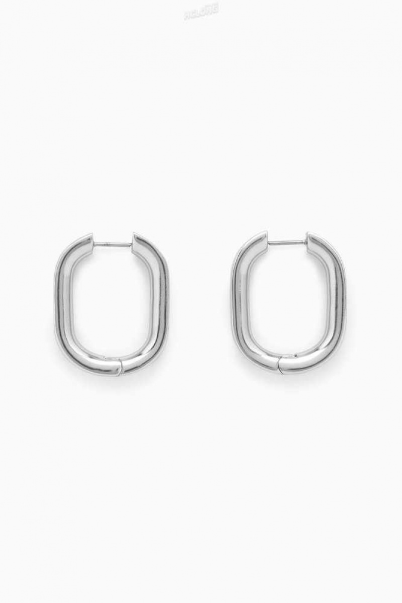 Women's COS Oval Hoop Earrings | 854396NTK