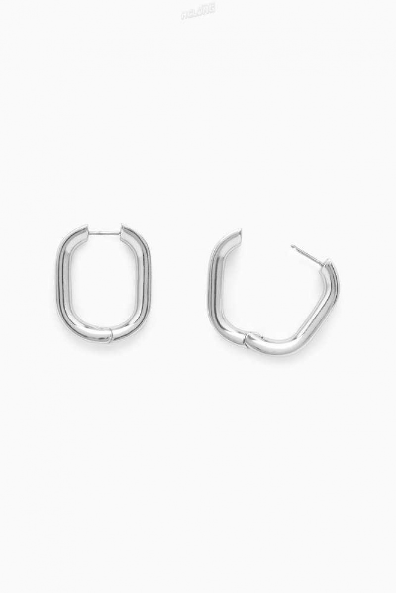 Women's COS Oval Hoop Earrings | 854396NTK