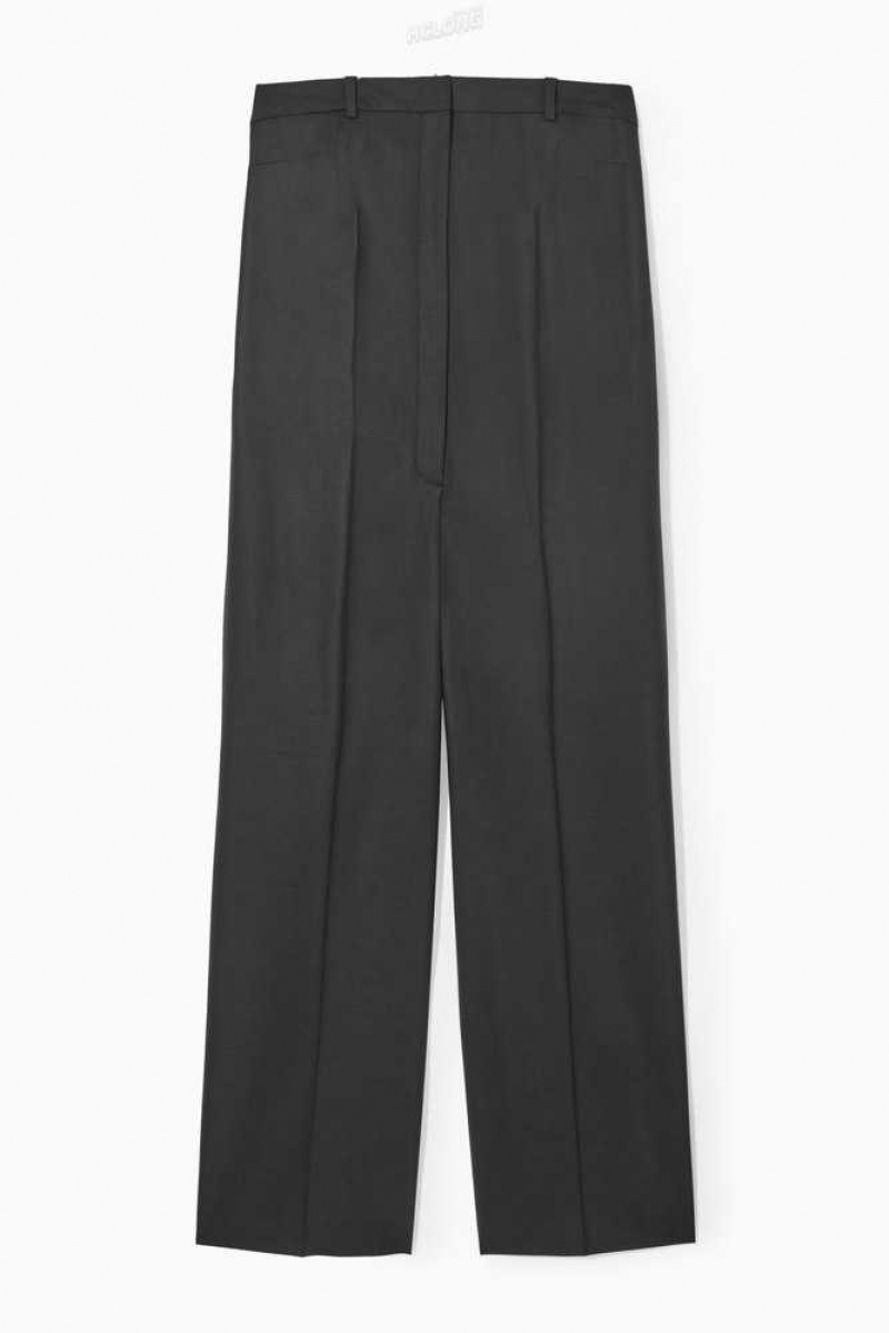 Women's COS Strapless Wool Tailored Jumpsuit Jumpsuit | 965420CUT