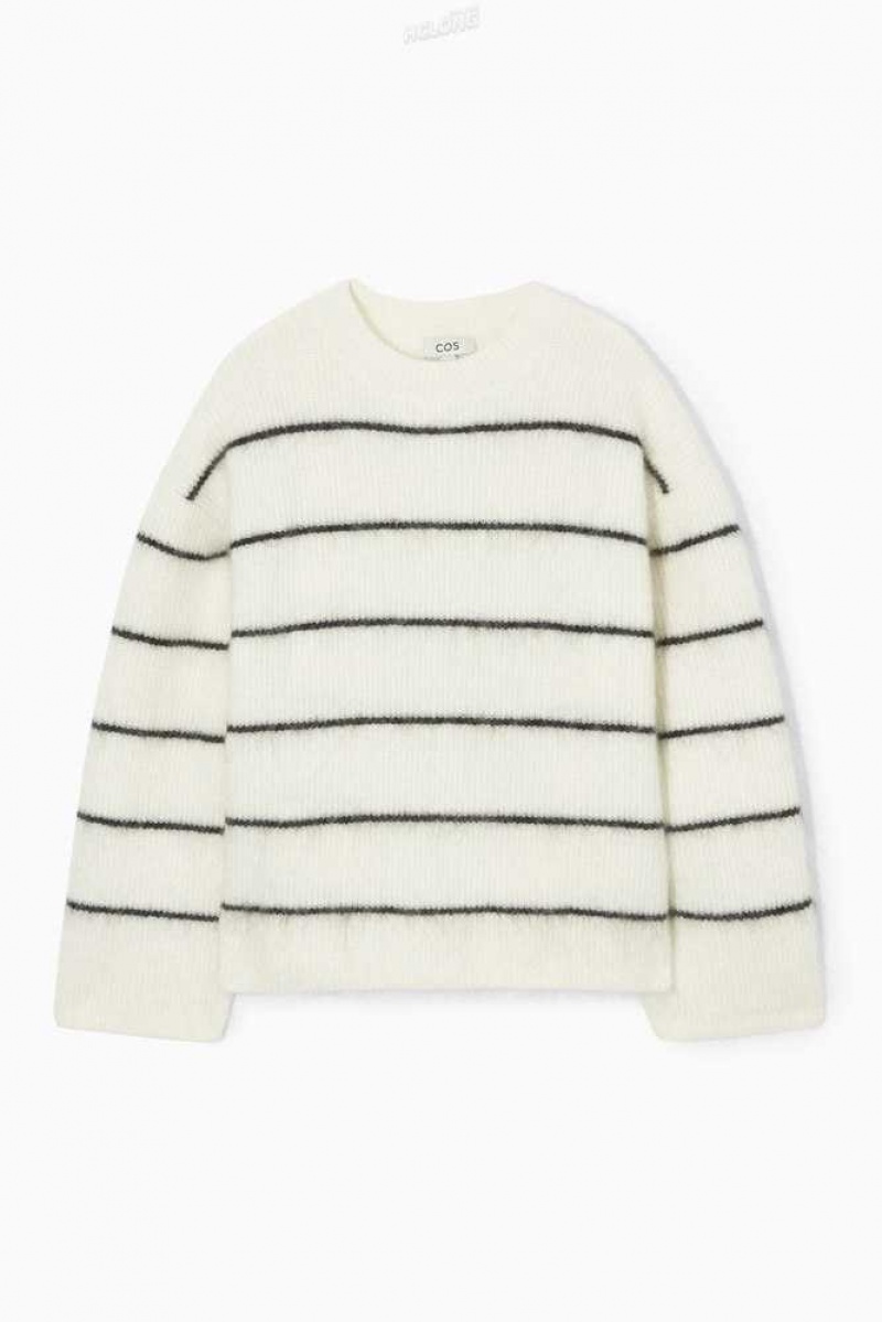 Women's COS Textured Mohair-Blend Jumper Knitwear & Cardigans | 970615NKP