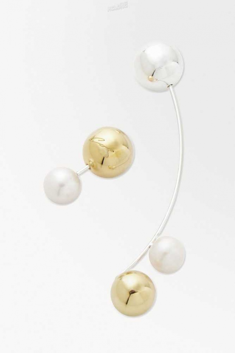 Women's COS The Sphere Pearl Earrings | 084523TPN