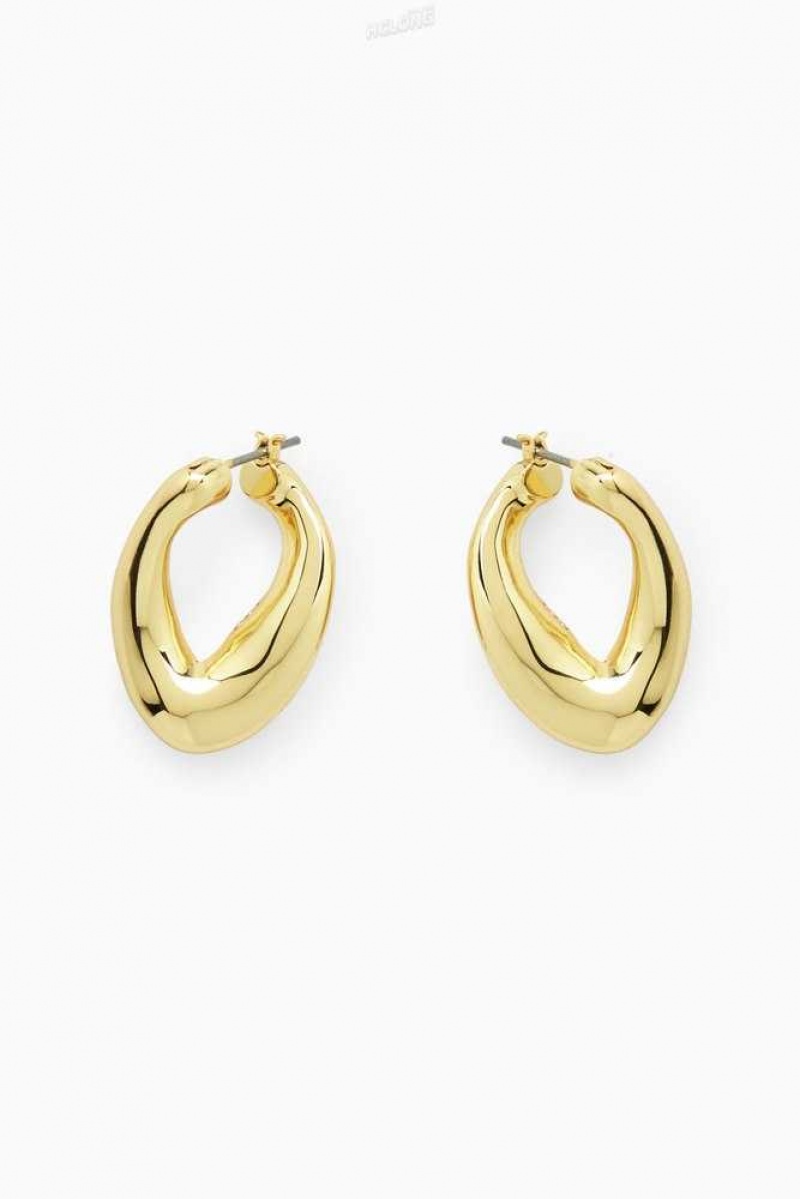 Women's COS Twisted Hoop Earrings | 618503BJH