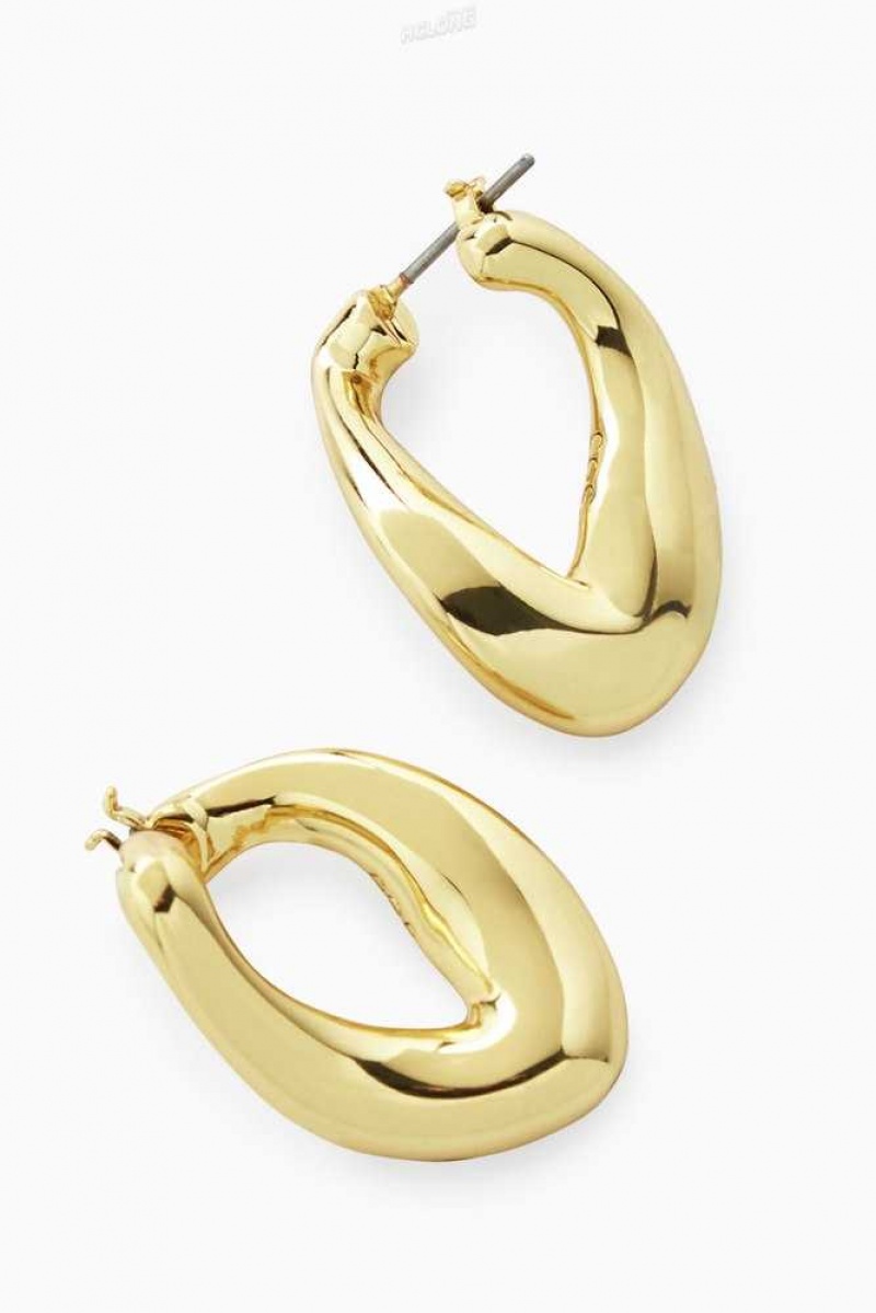 Women's COS Twisted Hoop Earrings | 618503BJH